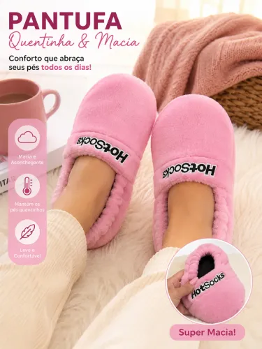 Pantufas térmicas que podem ser aquecidas no microondas 