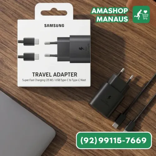 Carregador Samsung Tipo C Turbo Fast Charging