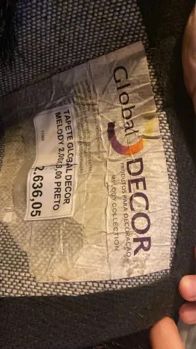 Tapete felpudo luxo preto