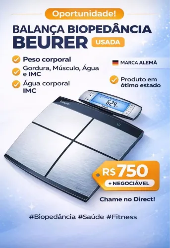 Balança de bioimpedância 