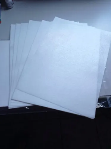 Papel Arroz A4 branco - Pacote com 05 folhas.