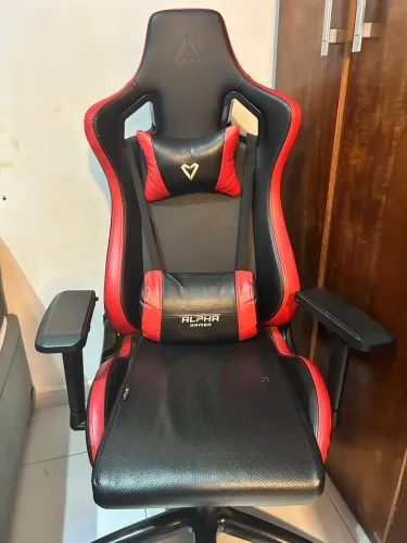 Cadeira Gamer Vermelha Alpha