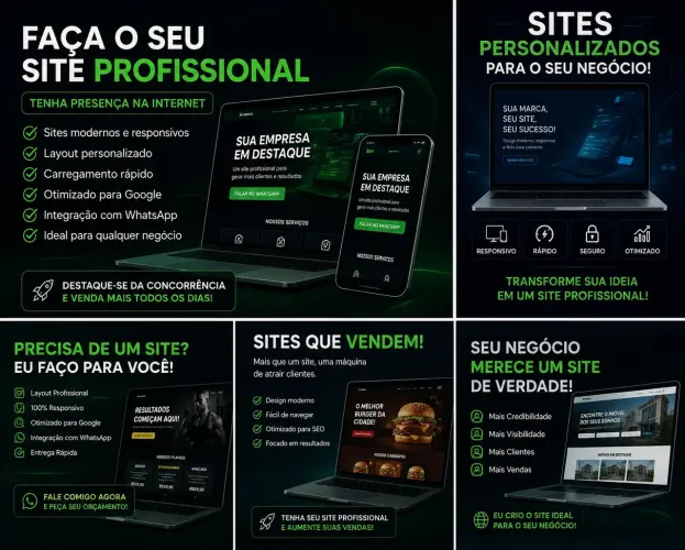 TENHA UM SITE PROFISSIONAL PARA O SEU NEGÓCIO!
