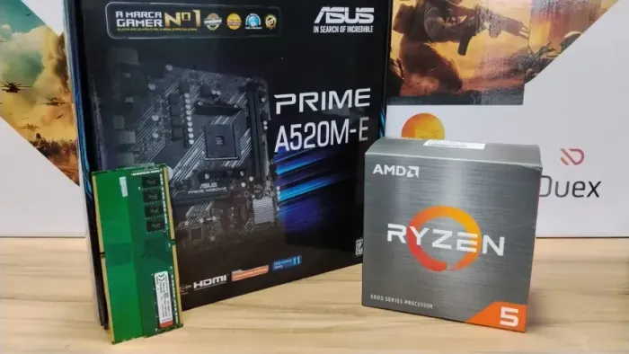 Kit Ryzen 5 A520 Asus 16GB DDR4 Garantia e Nota