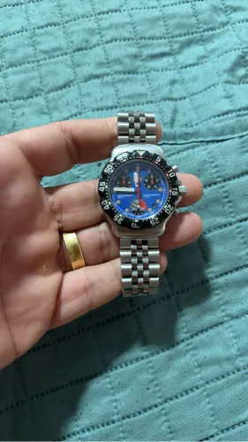 Tag heuer blue dial fórmula1 raríssimo cx 38