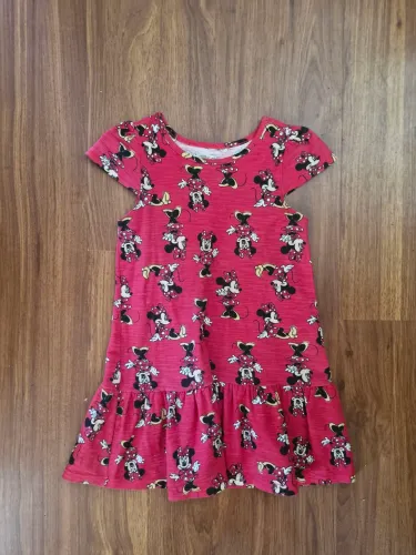 Vestido minnie Disney vermelho Infantil 