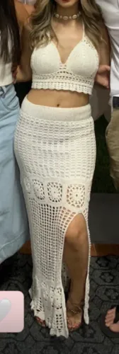 Conjunto de crochê