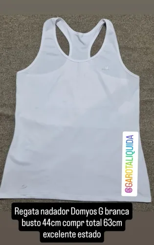 Regatas feminina tipo nadador G branca