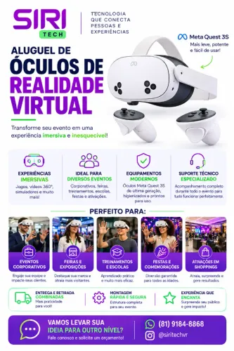 Aluguel Óculos de Realidade Virtual