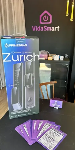 Fechadura Biométrica Athenas Vidro - Primebras