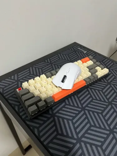 Kit teclado e mouse, attack shark r1, teclado mecânico switch red cabo removivel