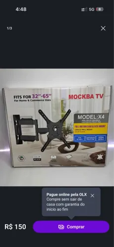 Suporte tv até 65 polegadas 