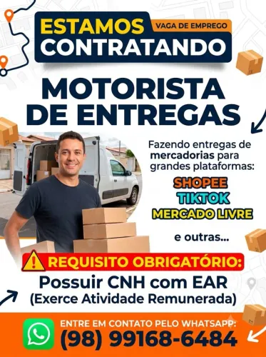 Vaga para motorista