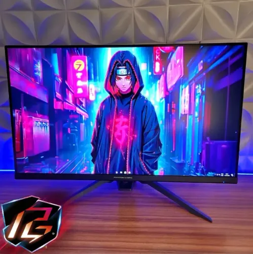 Monitor Gamer ASRock Phantom Gaming 32PL 165 Hz 2K Quad-HD + HDR na Caixa.