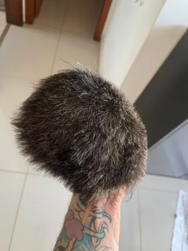 Prótese Capilar De Micropele Curto Cor Castanho Escuro + 30% Grisalho