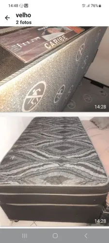 Cama Box solteiro bom estado