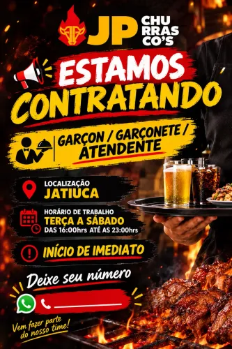 Garçon / garçonete / atendente