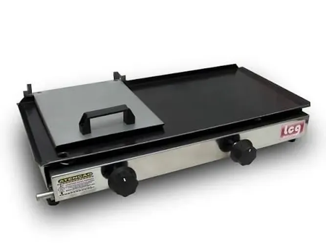 Chapeira sanduicheira a gás com prensa 60x30cm grill em aço carbono