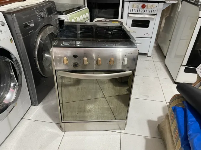 Fogão 4 Bocas Inox de Embutir para Gás Encanado GE Dako