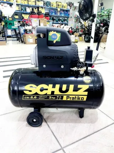 Compressor de 50L 120psi 2hp Schulz - Novo