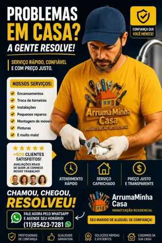 Serviço de manutenção residencial marido de aluguel