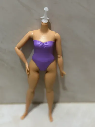 Corpo boneca barbie party unboxed curvy asiatica compativel kira bmr