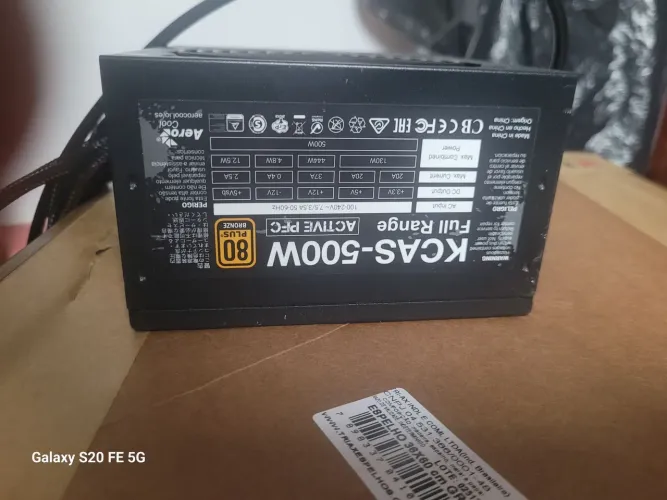 Vendo Fonte 500w kcas pfc ativo 80plus