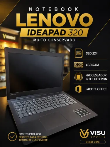 Notebook Lenovo IdeaPad 320 com SSD Muito Conservado