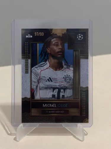 Card Michael Olise FC Bayern München Topps Deco 97/99 - Numerada