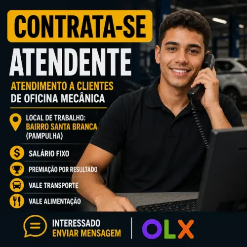 Atendente para oficina mecânica