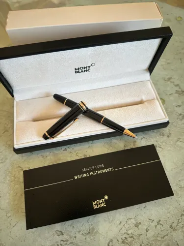 Caneta Rollerball Mont Blanc Meisterstuck preta