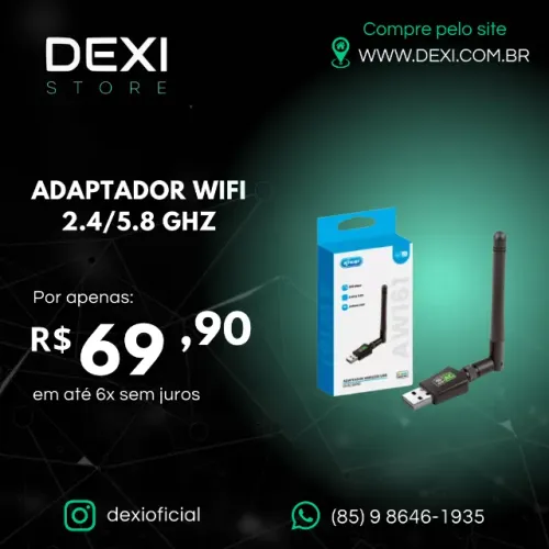 ADAPTADOR WIFI 2.4/5.8 GHZ