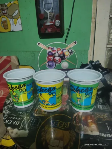 Copos copa do mundo anos 90 Pepsi ataque, zaga e lateral 