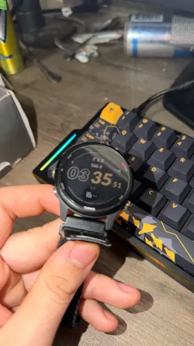 Garmin 255 caixa e 3 pulseiras