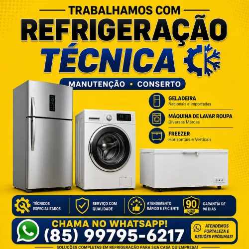 Fortfrio Refrigeração - técnico de Geladeira, Freezer e Máquina de Lavar roupa .