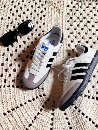Tênis Adidas Samba Branco preto novo