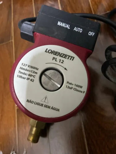 Pressurizador de água Lorenzetti PL12