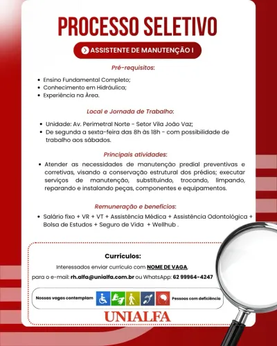 Vaga de emprego 