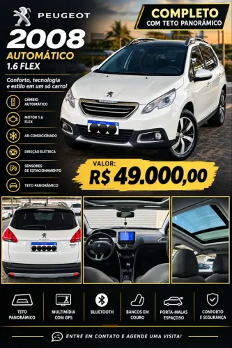 Peugeot 2008 Griffe 1.6 Flex 16V 5P Aut. 2017