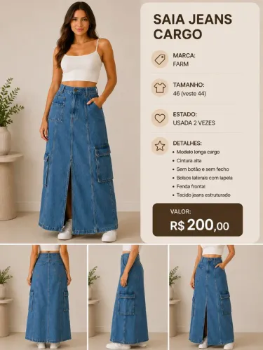 Saia Jeans Farm