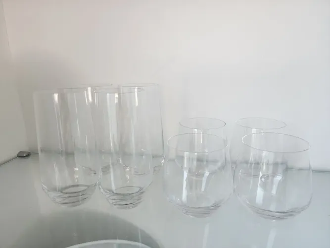 Kit 8 copos de cristal