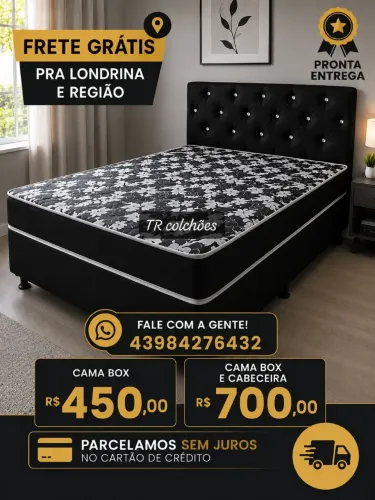 Cama box com colchão direto da fábrica
