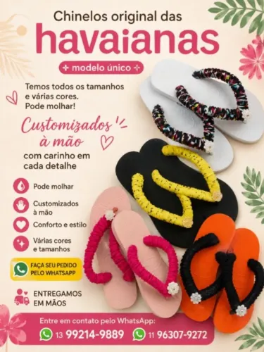 Chinelo original das havaianas costumozados