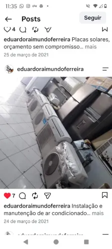 Instalação e limpeza de ar condicionado