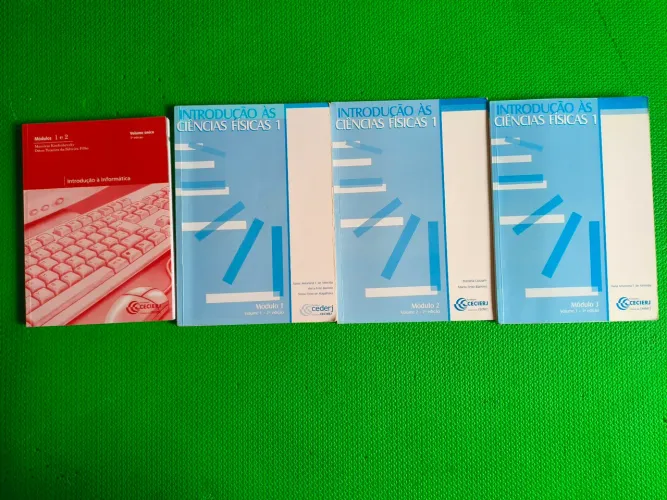 DOAÇÃO DE LIVROS FISICA e INFORMÁTICA - CEDERJ e QUÍMICA GERAL - RUSSEL 