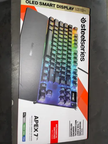 TECLADO MECÂNICO GAMER SteelSeries Apex 7 TKL RGB - Lacrado