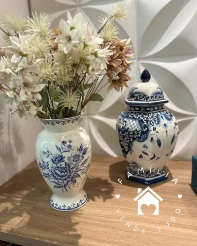 Potiche/Vasos Decorativo Cerâmica