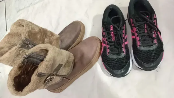 Tênis Feminino Asics Gel N° 36 Equation 12 , Bota UGG Bebecê n° 36 e Bolsa Preta festa
