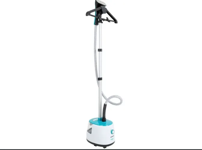 Passadeira a Vapor Portátil Mondial Vip Care - VP-07 2L 1800W Branco e Azul