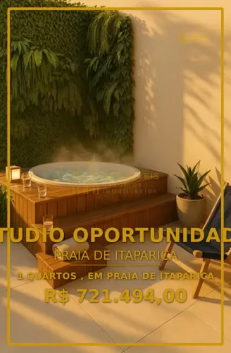 Studio Garden em Praia de Itaparica | Layout funcional e bem distribuído